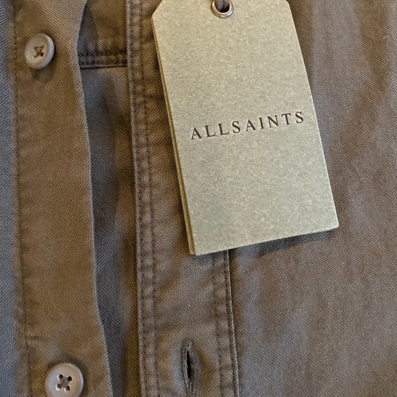 All Saints Mens Huntingdon Long Sleeve Button Down - Picture 6 of 8